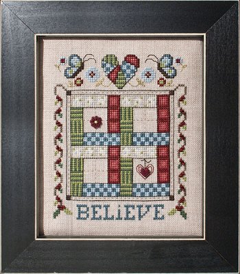 Stoney Creek Quilted With Love - Believe  Quilted With Love series #3 cross stitch pattern