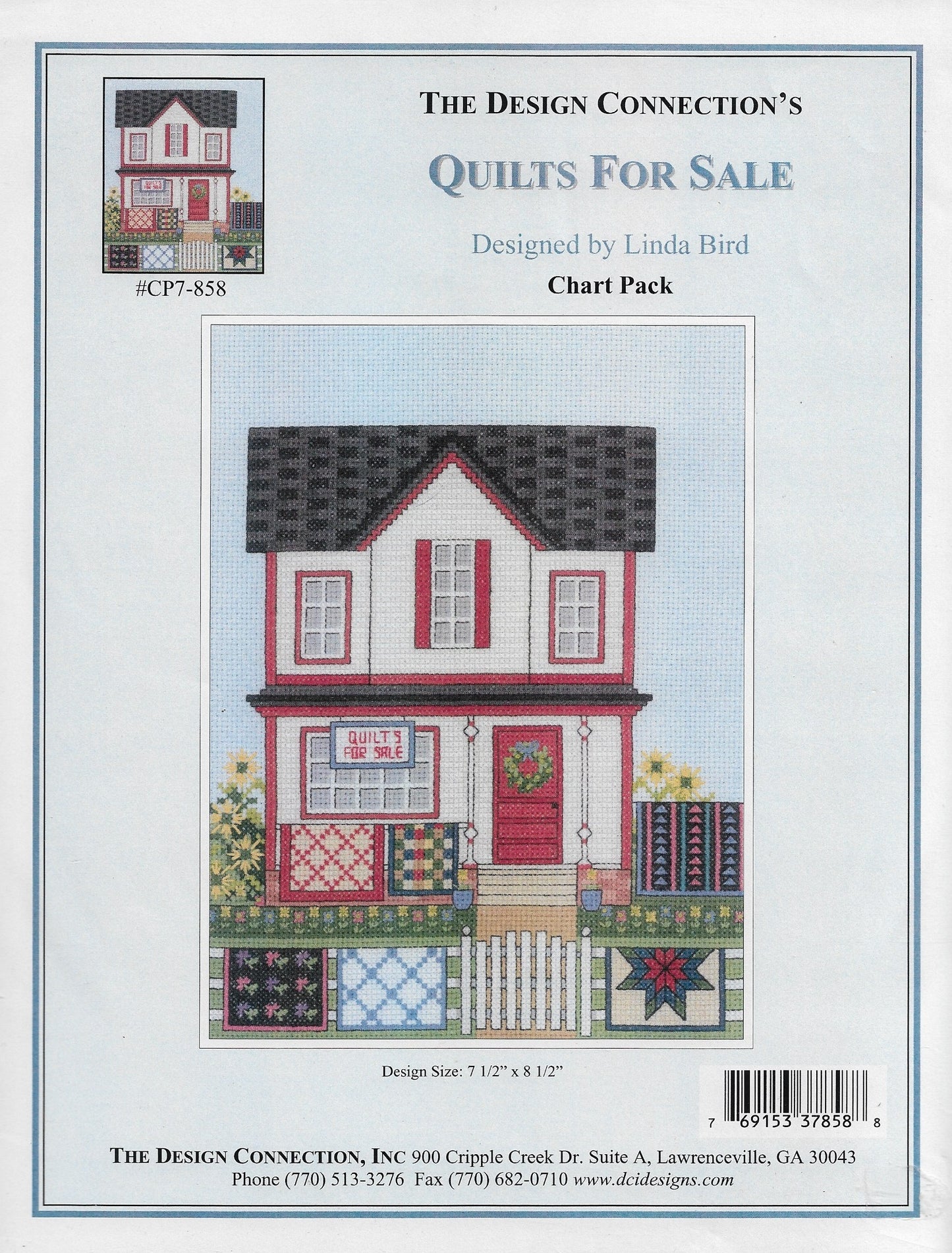 Design Connection Quilts For Sale K/CP7-858 cross stitch pattern