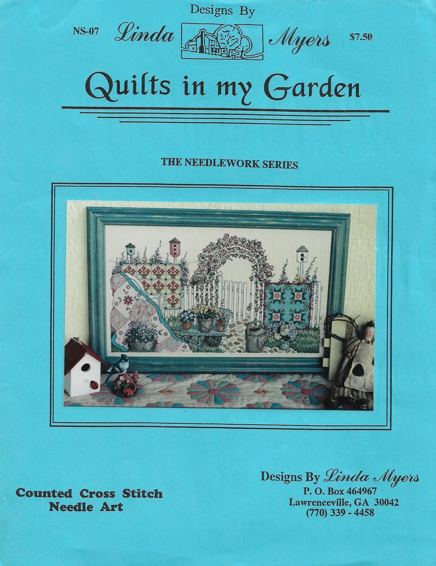 Linda Myers Quilts In My Garden Amish cross stitch pattern