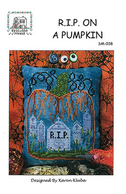Rosewood Manor R.I.P. On A Pumpkin SM-038 halloween cross stitch pattern