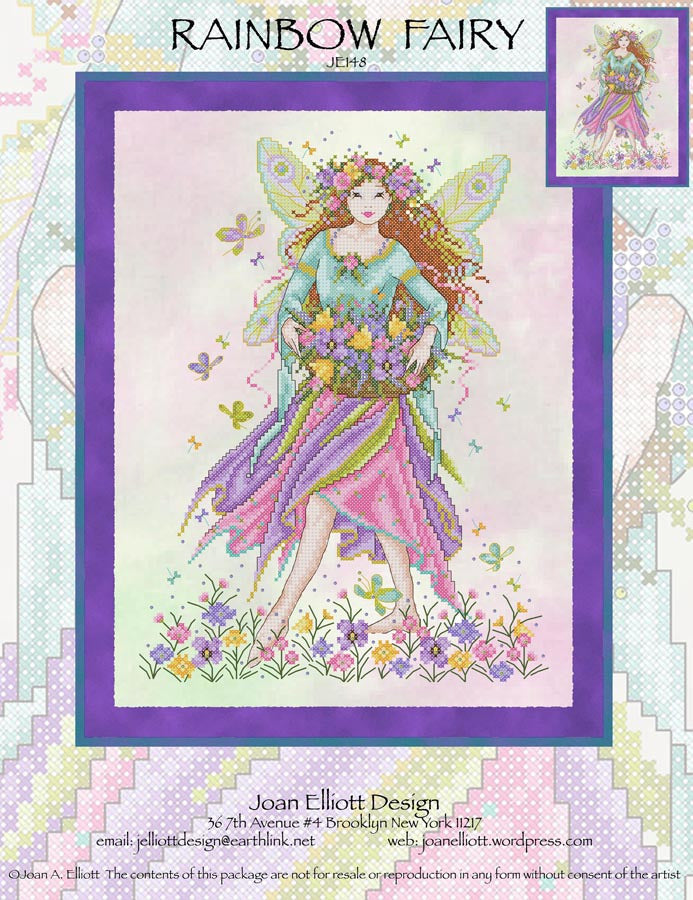 Joan Elliot Rainbow Fairy JE148 cross stitch pattern
