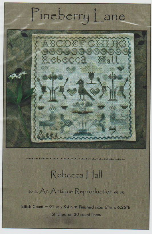 Pineberry Lane Rebecca Hall reproduction cross stitch pattern