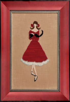 Nora Corbett Red Kitten NC176 cross stitch pattern