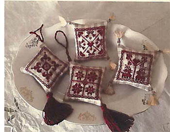 Nikyscreations Red Ornaments crhristmas ornaments cross stitch pattern