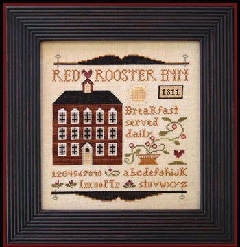 Little House Needleworks Red Rooster Inn 148 cross stitch pattern