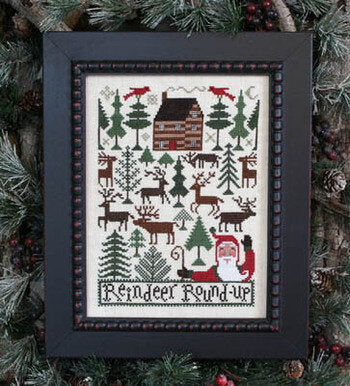 Prairie Schooler Reindeer Roundup PS182 christmas cross stitch pattern