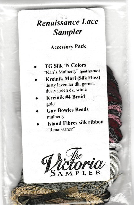 Victoria Sampler Renaissance Lace Sampler accessory pack
