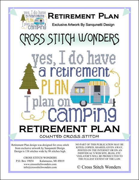 Cross Stitch Wonders Carolyn Manning Retirement Plan ... Cross stitch pattern