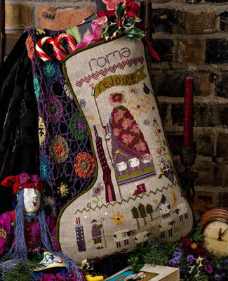 Shepherd's Bush Roma's Stocking cross stitch christmas pattern