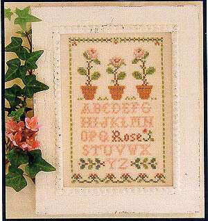 Little House Needleworks Rose Sampler cross stitch pattern