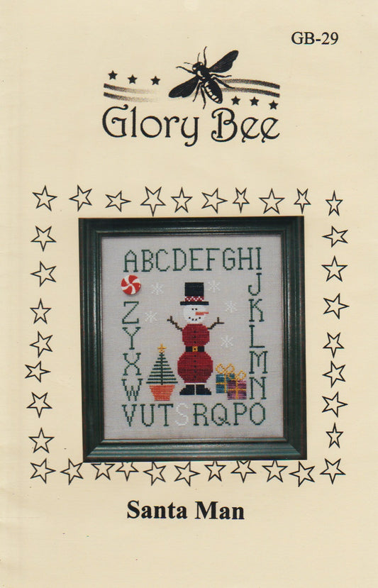 Glory Bee Santa Man GB-29 christmas cross stitch pattern