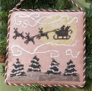 Dames of the Needle Santa's Sleigh Ride christmas cross stitch pattern