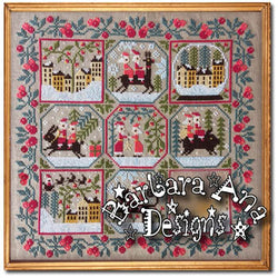 Creative Poppy Barbara Ana DEsigns Santa's Trips cross stitch pattern