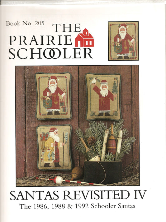 Prairie Schooler Santas revisited 1986 1988 1992 Christmas cross stitch pattern