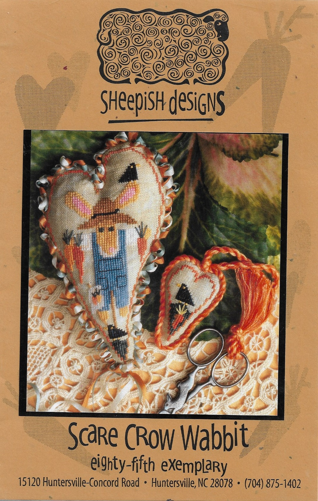Sheepish Designs Scare Crow Wabbit cross stitch pattern