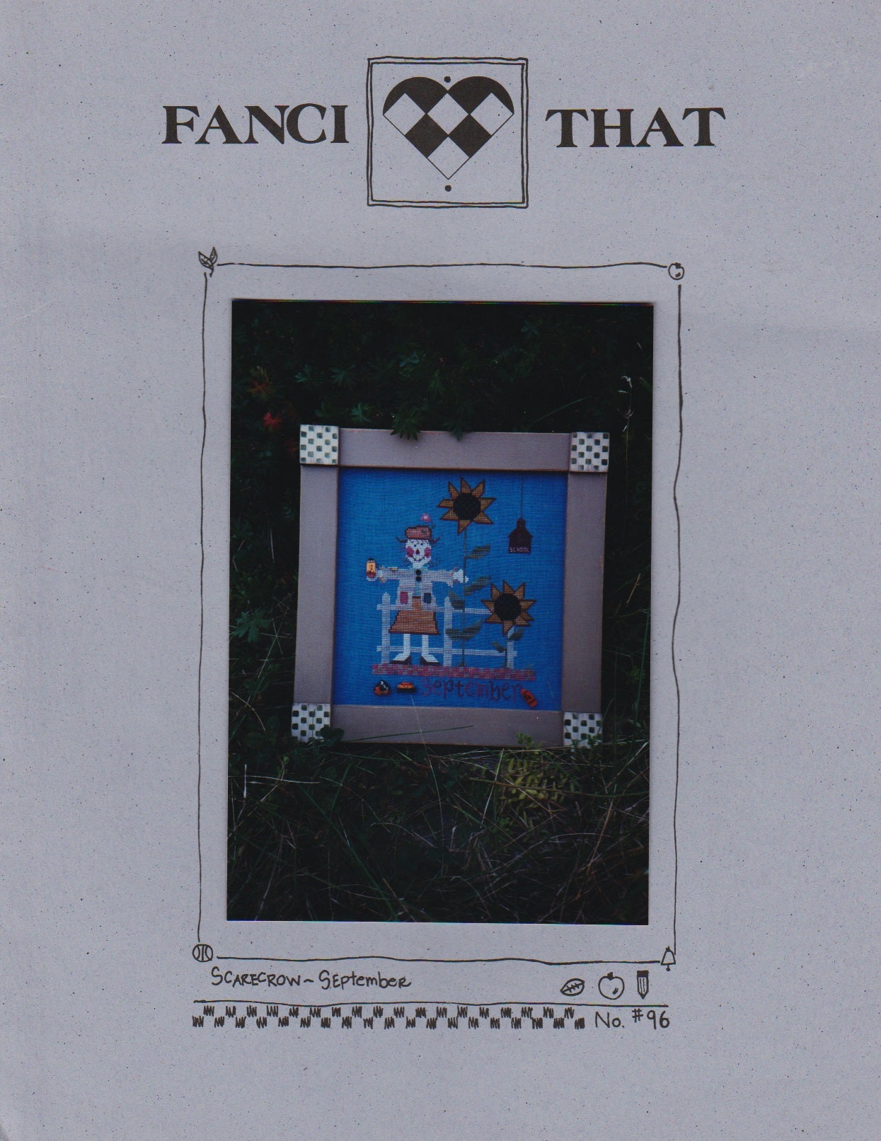 Fanci That Scarecrow - September 96 cross stitch pattern