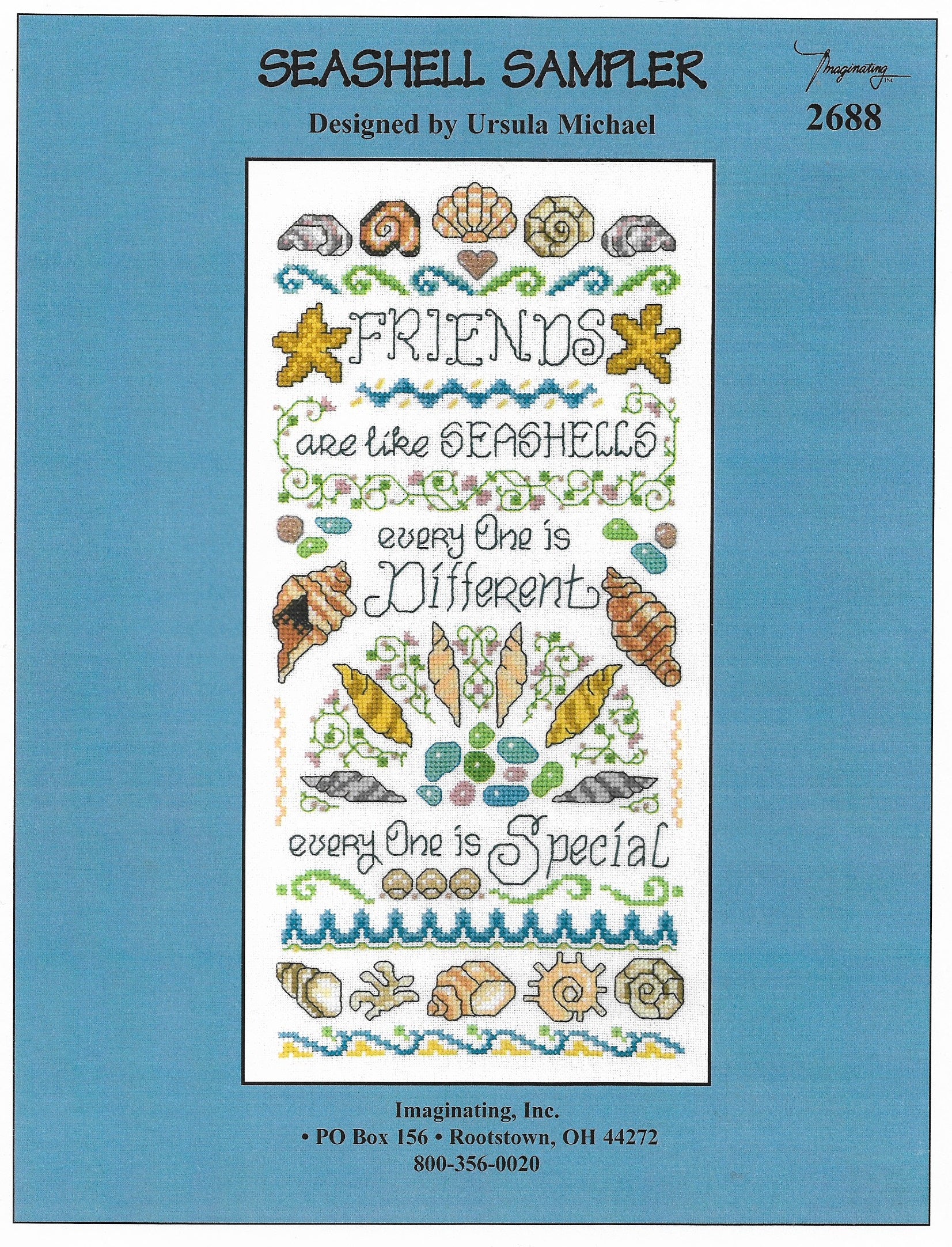 Stitch Samplers Shell Seashell Sampler pattern – Sandra's Stitch Stash