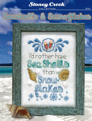 Stoney Creek Seashells & Snowflakes LFT490 cross stitch pattern