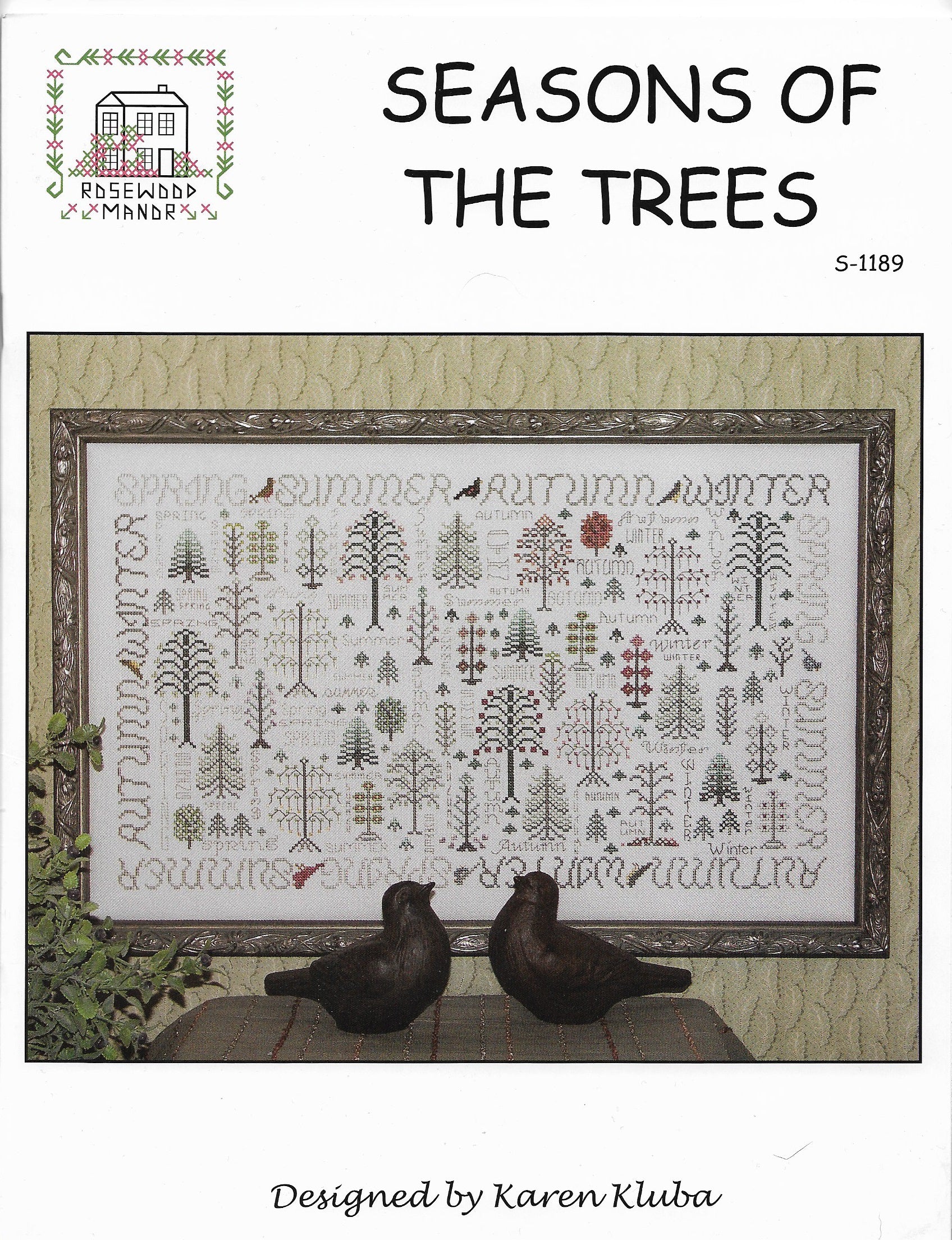 Rosewood Manor Seasons of the Trees S-1189cross stitch pattern