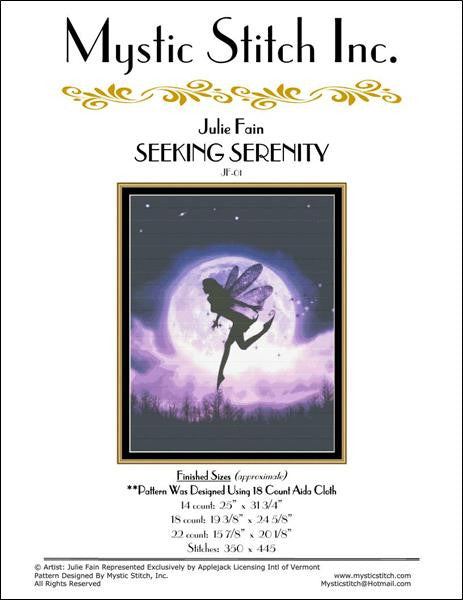 Mystic Stitch Seeking Serenity cross stitch pattern