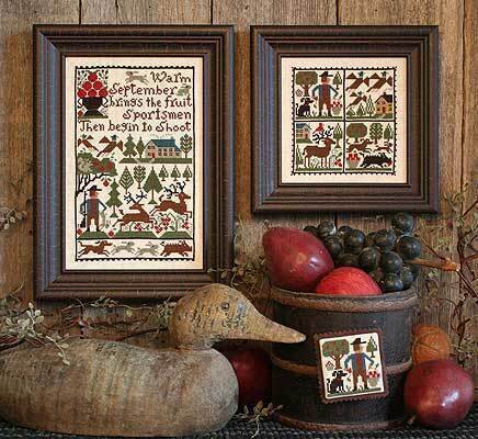 Prairie Schooler September PS173 cross stitch pattern