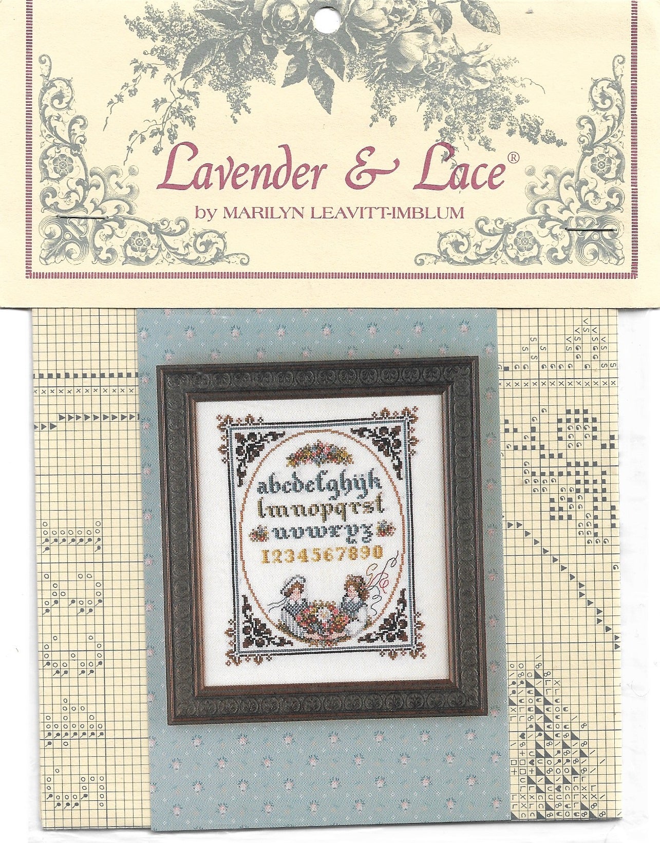 Lavender & Lace Serendipity cross stitch pattern