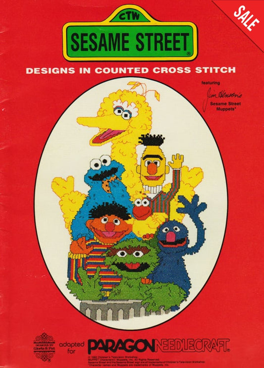 Gloria & Pat Paragon Sesame Street 5082 cross stitch pattern