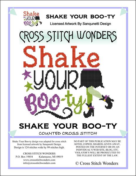 Cross Stitch Wonders Marcia Manning Shake Your Boo-ty Cross stitch pattern