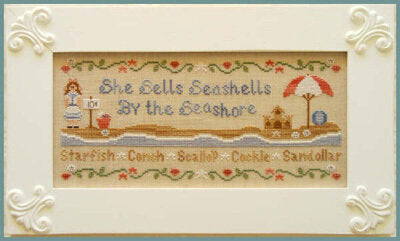 Country Cottage Needleworks  She Sells Seashells cross stitch pattern