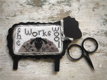Lucy Beam She Works Wool cross stitch pattern