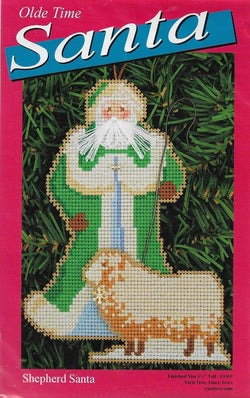 Yarn Tree Shepherd Santa cross stitch ornament kit