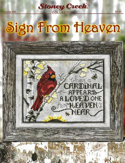 Stoney Creek Sign From Heaven LFT495 Inspirational cross stitch pattern