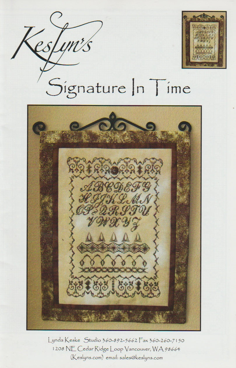 Signature In Time pattern – Sandra's Stitch Stash