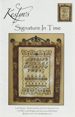 Keslyn's Signature In Time cross stitch pattern