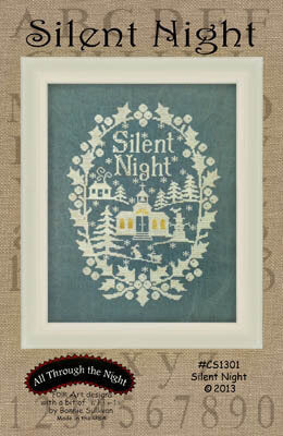 Folk Art Designs Silent Night christmas cross stitch pattern