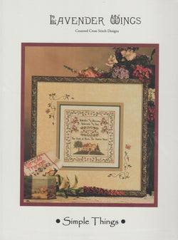 Lavender Wings Simple Things cross stitch pattern