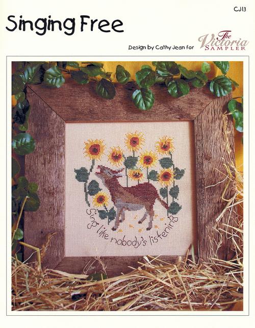 Victoria Sampler Singing Free CJ13 cross stitch pattern