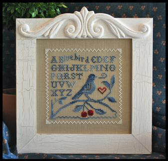 Little House Needleworks Singing The Blues LHNPC-25 bird cross stitch pattern