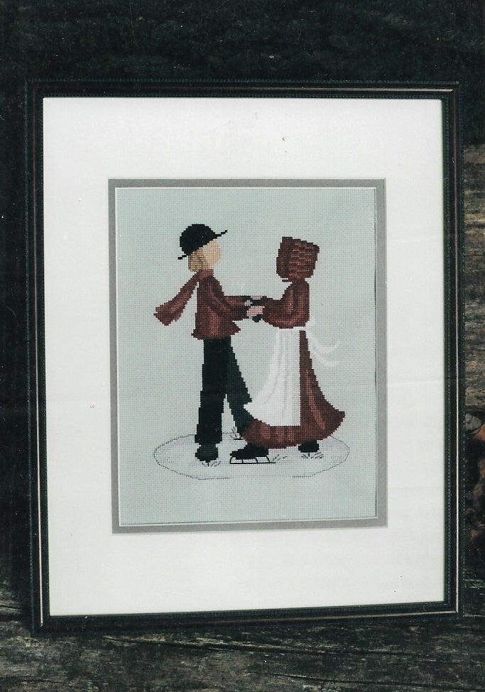 Diane Graebner Skate Dancing DGX-080 amish cross stitch pattern