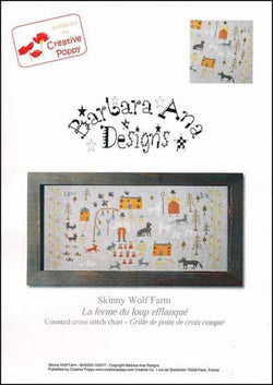 Creative Poppy Skinny Wolf Farm cross stitch pattern