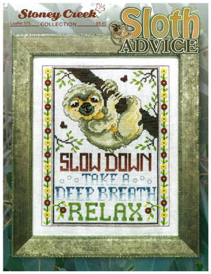 Stoney Creek Sloth Advice, LFT575 cross stitch pattern