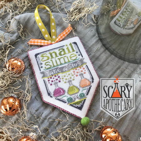 hands on design Snail Slime - Scary Apothecary halloween cross stitch pattern