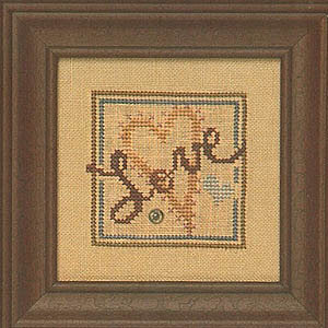 Bent Creek Snappers Red Thread - Heart of Love cross stitch pattern