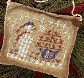 Homespun Elegance Snow Birds In Tow cross stitch pattern