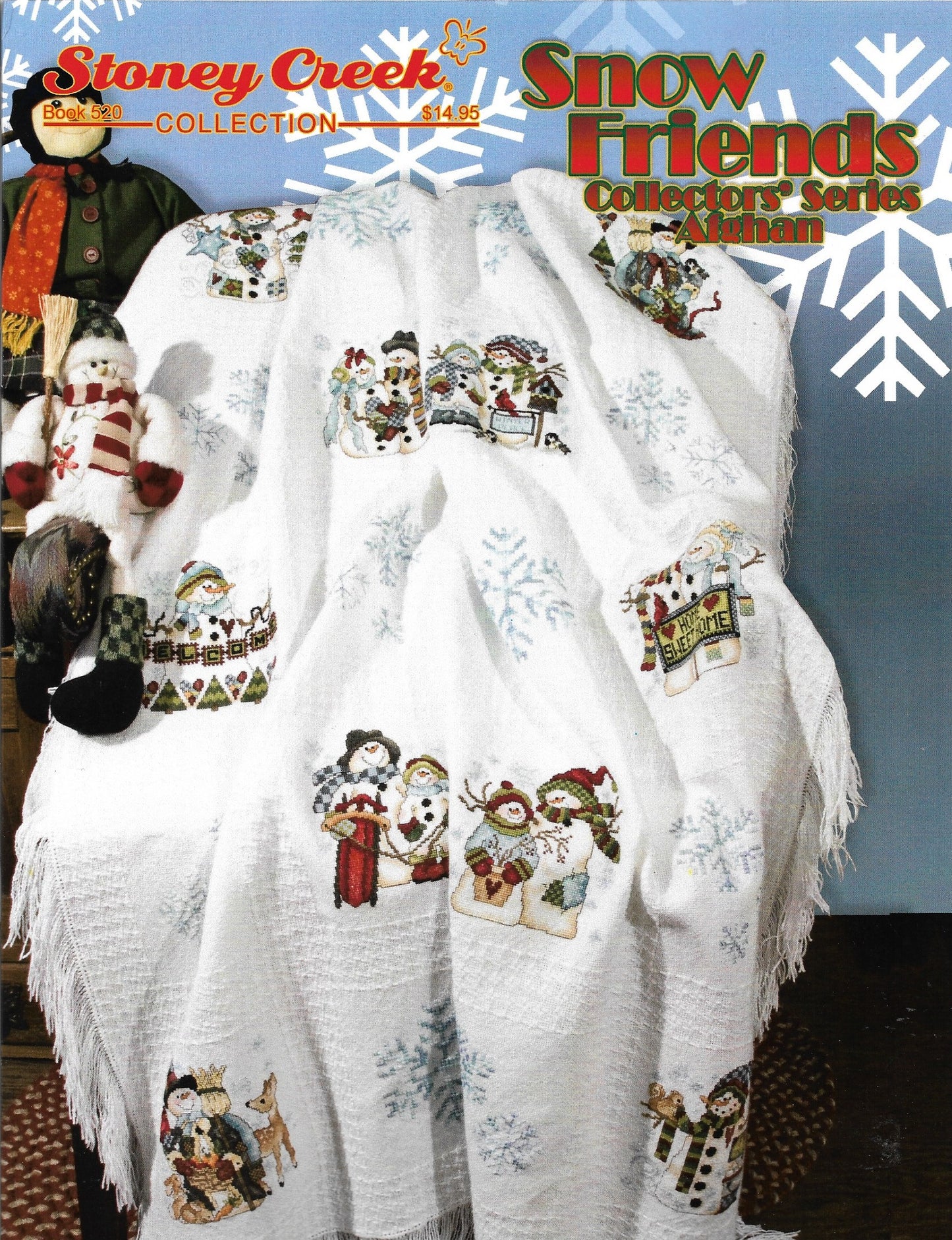 Stoney Creek Snow Friends Collectors' Series Afghan BK520 cross stitch pattern