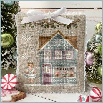 Country Cottage Needleworks Snow Queen's Ice Cream Parlor Nutcracker Village 5 christmas cross stitch pattern