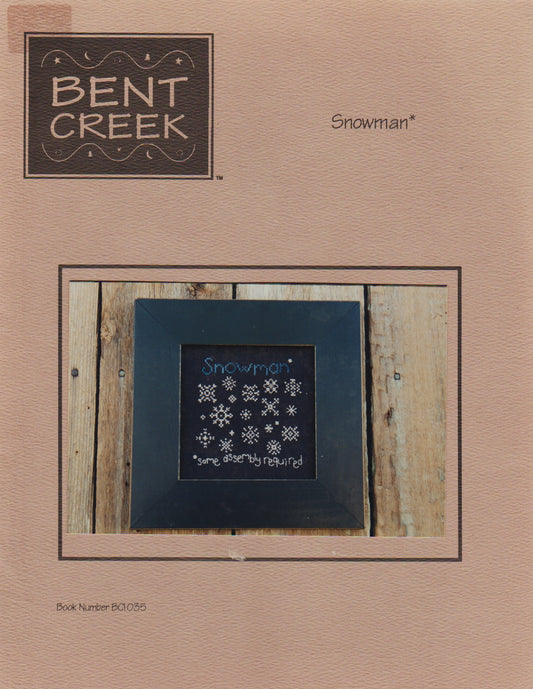 Bent Creek Snowman* cross stitch pattern