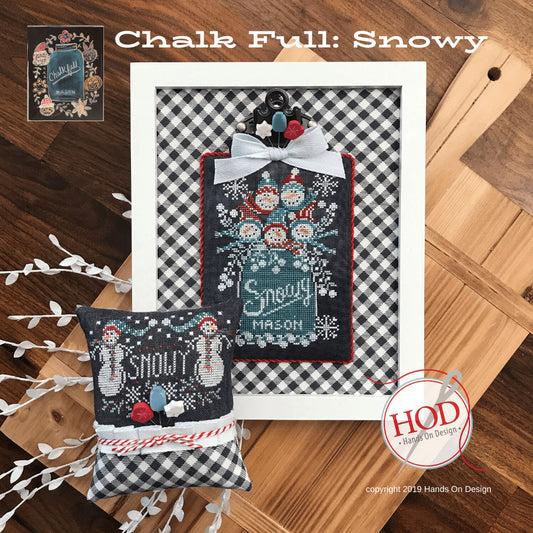 Hands On Design Snowy - Chalk Full cross stitch pattern