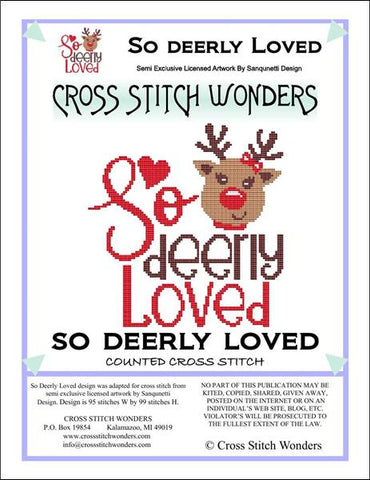 Cross Stitch Wonders Carolyn Manning So Deerly Loved Christmas Cross stitch pattern