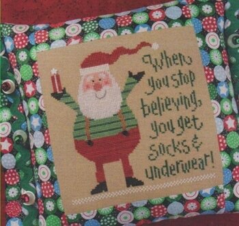 Lizzie Kate Socks & Underwear - Santa 2010 cross stitch pattern
